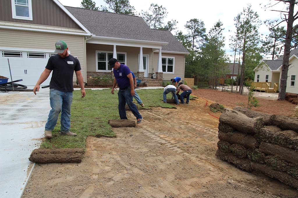 Brooks Hauling, Grading & Landscaping LLC Installing Sod in Pinehurst NC